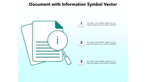 Document With Information Symbol Vector Ppt PowerPoint Presentation Gallery Design Ideas PDF