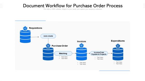 Document Workflow For Purchase Order Process Ppt PowerPoint Presentation File Designs Download PDF