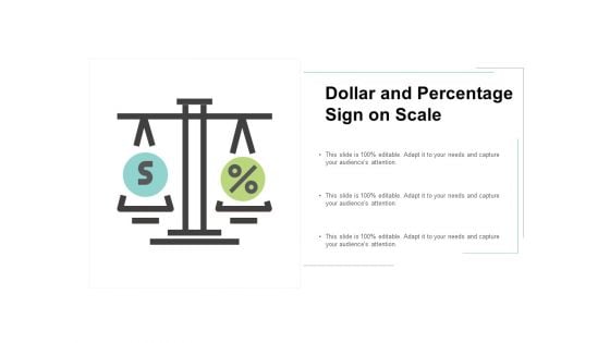 Dollar And Percentage Sign On Scale Ppt PowerPoint Presentation Inspiration Guidelines