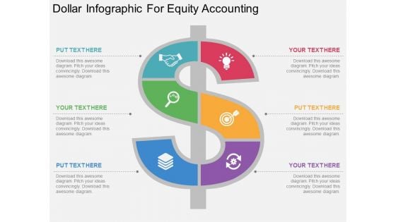 Dollar Infographic For Equity Accounting Powerpoint Template