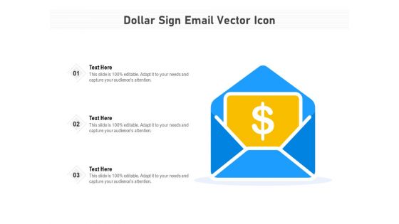 Dollar Sign Email Vector Icon Ppt PowerPoint Presentation File Model PDF