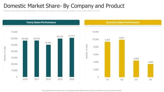 Domestic Market Share By Company And Product Sales Infographics PDF