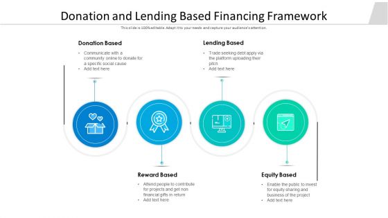 Donation And Lending Based Financing Framework Ppt Infographics Inspiration PDF