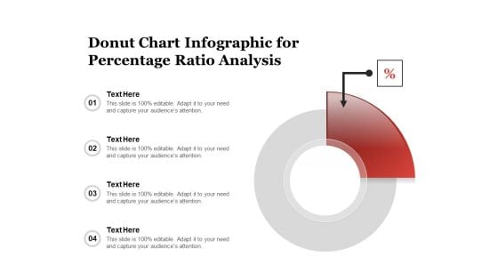 Donut Chart Infographic For Percentage Ratio Analysis Ppt PowerPoint Presentation File Graphics Example PDF