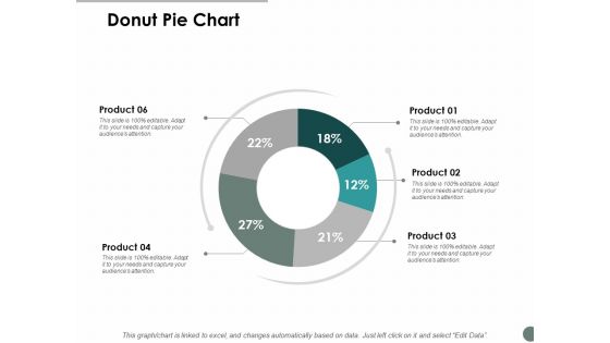 Donut Pie Chart Marketing Ppt Powerpoint Presentation Infographic Template Graphics Template