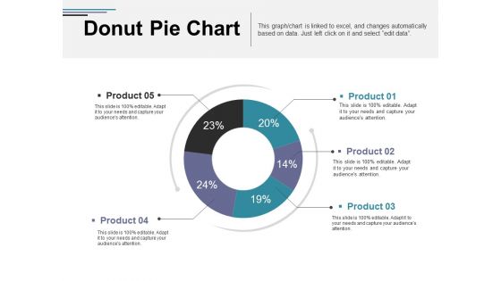 Donut Pie Chart Ppt PowerPoint Presentation File Graphics Template