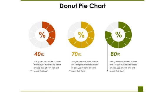 Donut Pie Chart Ppt PowerPoint Presentation File Mockup