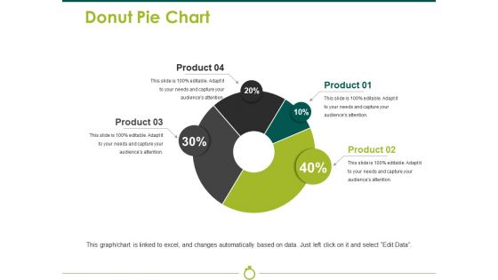 Donut Pie Chart Ppt PowerPoint Presentation File Portrait