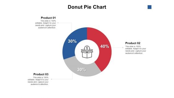 Donut Pie Chart Ppt PowerPoint Presentation Ideas Slides