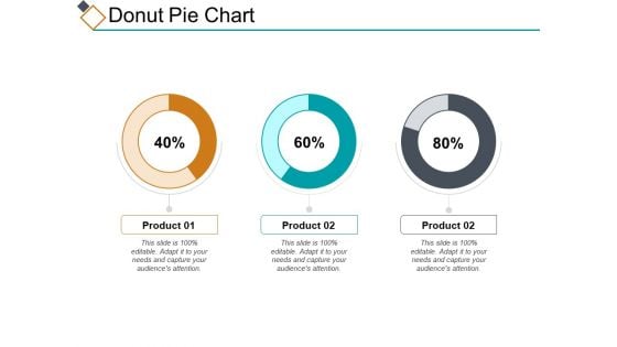 Donut Pie Chart Ppt PowerPoint Presentation Infographic Template Slides