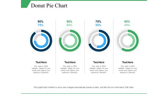 Donut Pie Chart Ppt PowerPoint Presentation Layouts Information