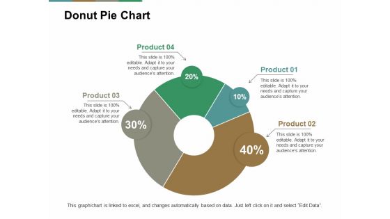 Donut Pie Chart Ppt PowerPoint Presentation Pictures Summary