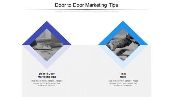 Door To Door Marketing Tips Ppt PowerPoint Presentation Portfolio Example Cpb Pdf