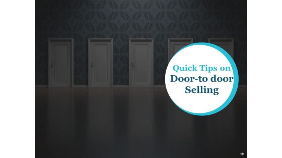 Door To Door Selling Ppt PowerPoint Presentation Complete Deck With Slides