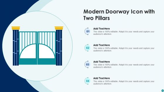 Doorway Icon Ppt PowerPoint Presentation Complete Deck With Slides