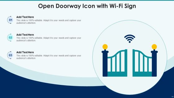 Doorway Icon Ppt PowerPoint Presentation Complete Deck With Slides