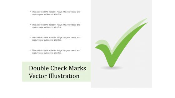 Double Check Marks Vector Illustration Ppt PowerPoint Presentation Inspiration Icon PDF