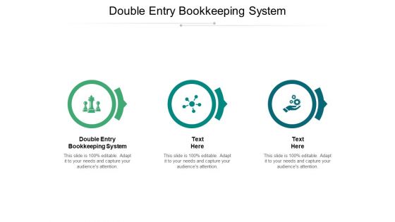 Double Entry Bookkeeping System Ppt PowerPoint Presentation Portfolio Good Cpb