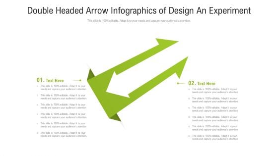 Double Headed Arrow Infographics Of Design An Experiment Elements PDF