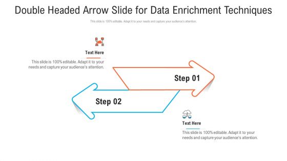 Double Headed Arrow Slide For Data Enrichment Techniques Introduction PDF