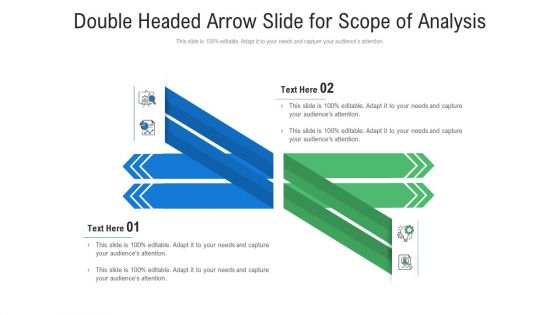 Double Headed Arrow Slide For Scope Of Analysis Demonstration PDF