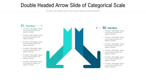 Double Headed Arrow Slide Of Categorical Scale Graphics PDF
