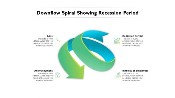 Downflow Spiral Showing Recession Period Ppt PowerPoint Presentation File Example Topics PDF