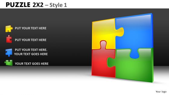 Download 4 Jigsaw Puzzles Team PowerPoint Slides And Editable Ppt Templaes