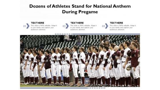 Dozens Of Athletes Stand For National Anthem During Pregame Ppt PowerPoint Presentation Icon Format PDF