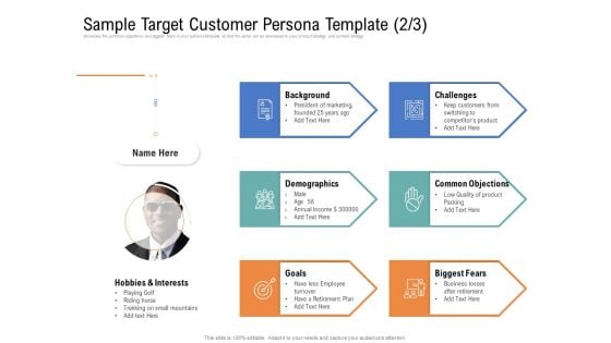 Drafting A Successful Content Plan Approach For Website Sample Target Customer Persona Template Goals Portrait PDF