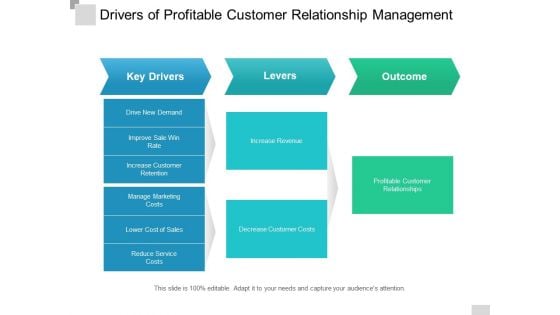 Drivers Of Profitable Customer Relationship Management Ppt PowerPoint Presentation Inspiration Example Topics