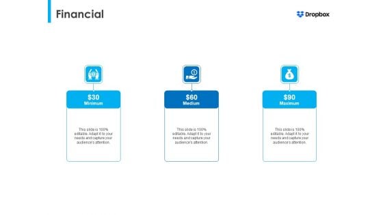 Dropbox Fundraising Elevator Financial Background PDF