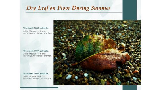 Dry Leaf On Floor During Summer Ppt PowerPoint Presentation Icon Example Introduction PDF