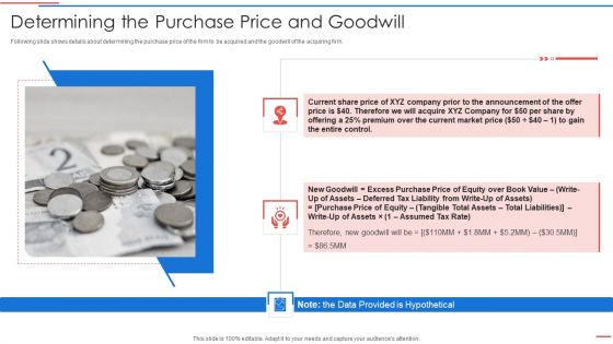 Due Diligence Process In Merger And Acquisition Agreement Determining The Purchase Price Guidelines PDF