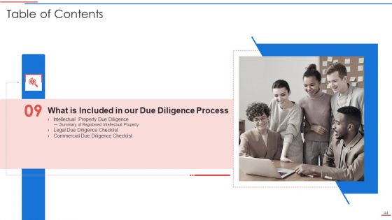 Due Diligence Process In Merger And Acquisition Agreement Ppt PowerPoint Presentation Complete Deck With Slides