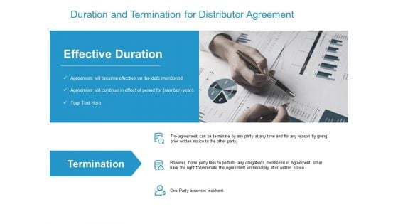 Duration And Termination For Distributor Agreement Ppt PowerPoint Presentation Summary Graphics Example