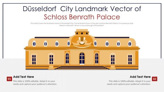 Dusseldorf City Landmark Vector Of Schloss Benrath Palace PowerPoint Presentation PPT Template PDF Dusseldorf City Landmark Vector Of Schloss Benrath Palace PowerPoint Presentation PPT Template PDF