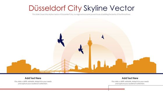 Dusseldorf City Skyline Vector PowerPoint Presentation PPT Template PDF