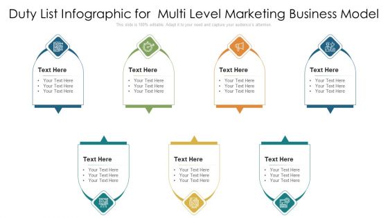 Duty List Infographic For Multi Level Marketing Business Model Ppt PowerPoint Presentation Pictures Graphic Tips PDF Duty List Infographic For Multi Level Marketing Business Model Ppt PowerPoint Presentation Pictures Graphic Tips PDF