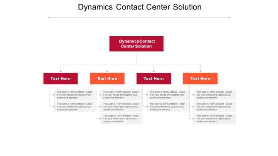 Dynamics Contact Center Solution Ppt PowerPoint Presentation Ideas Graphics Example Cpb Pdf