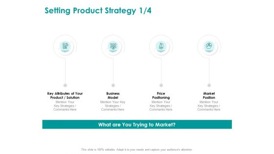 EMM Solution Setting Product Strategy Price Ppt Ideas Deck PDF