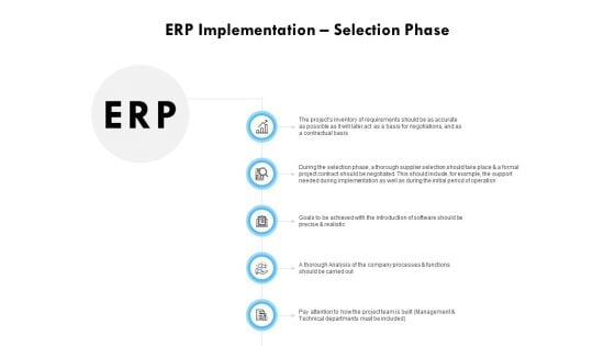 ERP Implementation Selection Phase Ppt PowerPoint Presentation File Themes