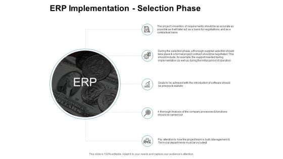 ERP Implementation Selection Phase Ppt PowerPoint Presentation Model File Formats