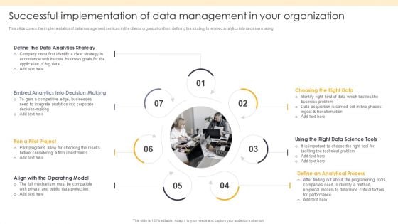 ETL Repository Successful Implementation Of Data Management In Your Organization Infographics PDF ETL Repository Successful Implementation Of Data Management In Your Organization Infographics PDF