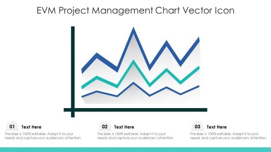 EVM Project Management Chart Vector Icon Introduction PDF