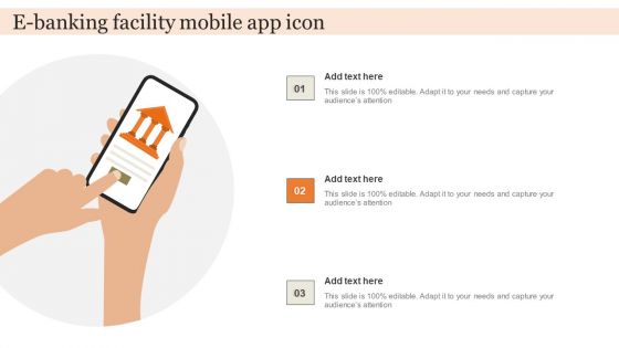 E Banking Facility Mobile App Icon Structure PDF