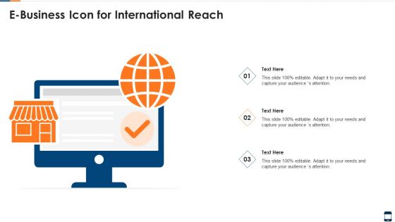 E Business Icon For International Reach Clipart PDF