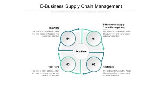 E Business Supply Chain Management Ppt PowerPoint Presentation Infographic Template Graphics Pictures Cpb