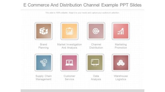 E Commerce And Distribution Channel Example Ppt Slides
