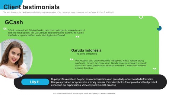 E Commerce Company Investor Funding Elevator Pitch Deck Client Testimonials Demonstration PDF E Commerce Company Investor Funding Elevator Pitch Deck Client Testimonials Demonstration PDF